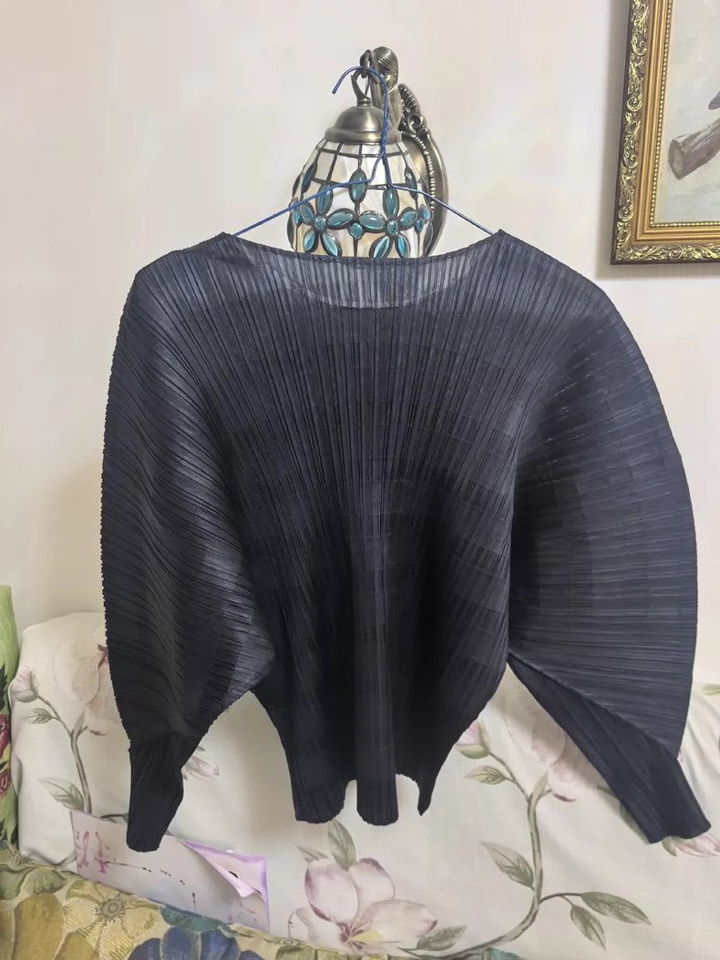 Issey Miyake Issey Miyake A Tibetan blue bamboo joint top Size L / US 10 / IT 46 - 3 Thumbnail