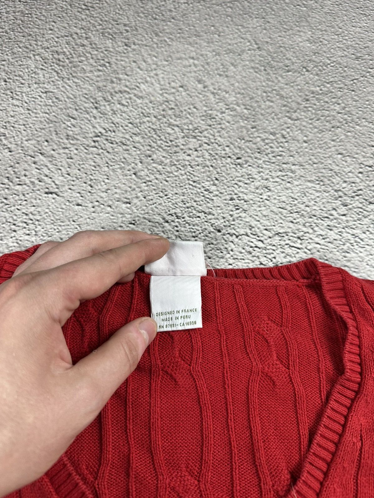Lacoste Vintage Lacoste Knitwear V-Neck Striped Sweater Old Money Size M / US 6-8 / IT 42-44 - 11 Thumbnail