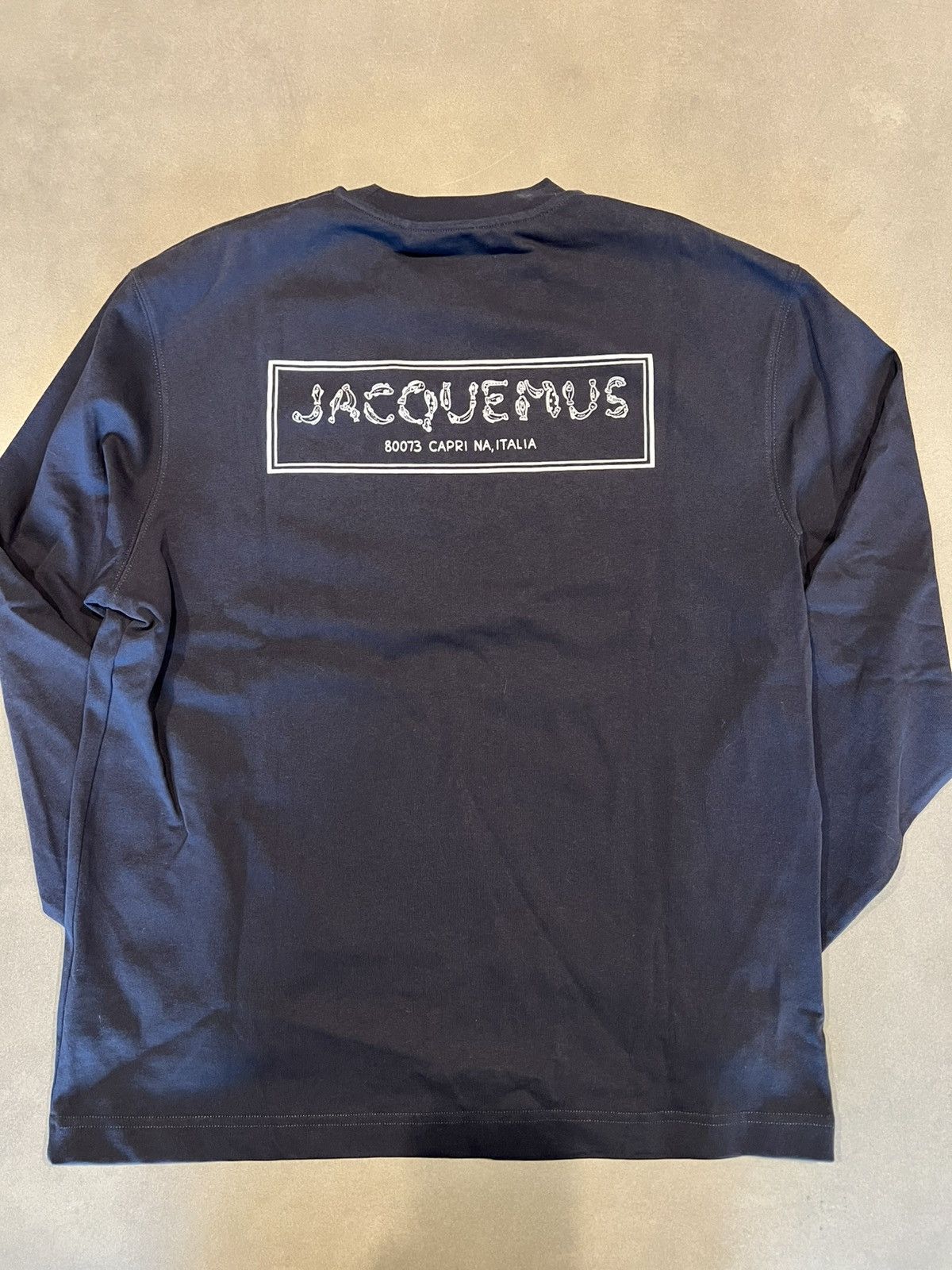 Jacquemus Jacquemus Navy Long Sleeve Tee Size US L / EU 52-54 / 3 - 4 Thumbnail