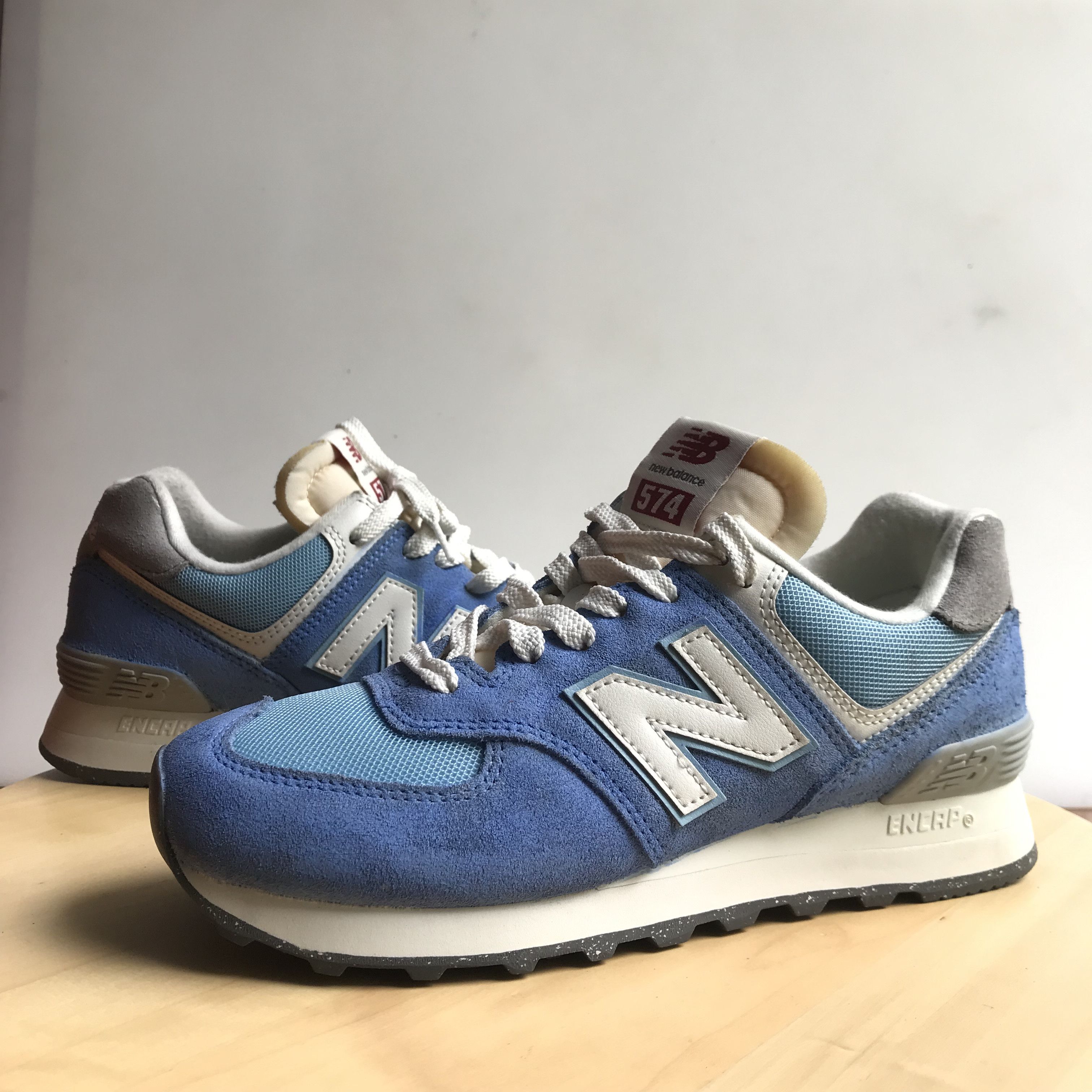 Hypebeast × New Balance New Balance 574 Blue Laguna Sea Salt U574RCA U RCA sneakers Size US 5.5 / EU 38 - 2 Thumbnail
