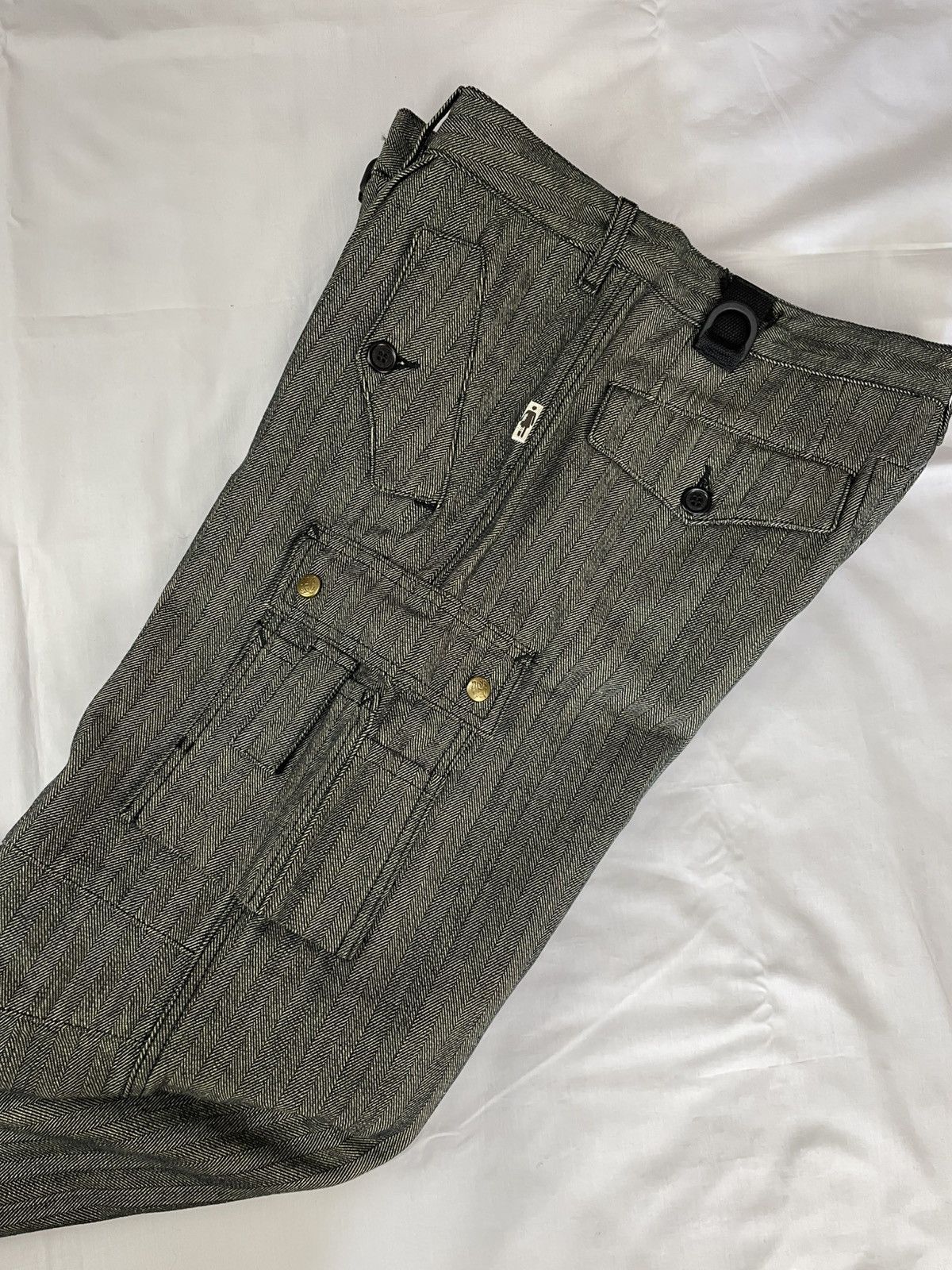 Jean Paul Gaultier AW03 Jean Paul Gaultier Military Cargo Zipper Pants Vintage Size US 33 - 9 Thumbnail