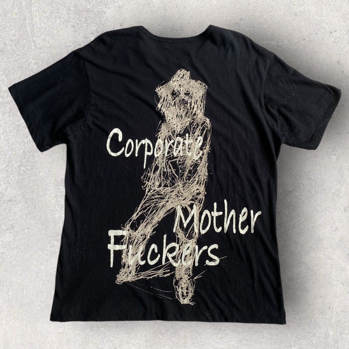 Yohji Yamamoto AW16 Corporate Mother Fuckers Tee Size US L / EU 52-54 / 3 - 1 Thumbnail