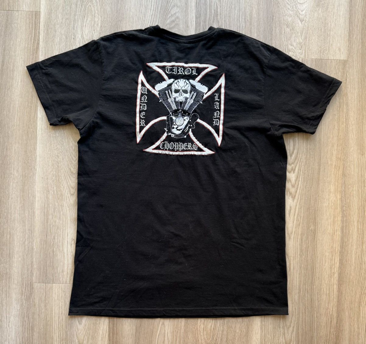 West Coast Choppers Vintage Choppers Black T-Shirt Embroidered Logo Size US L / EU 52-54 / 3 - 1 Thumbnail