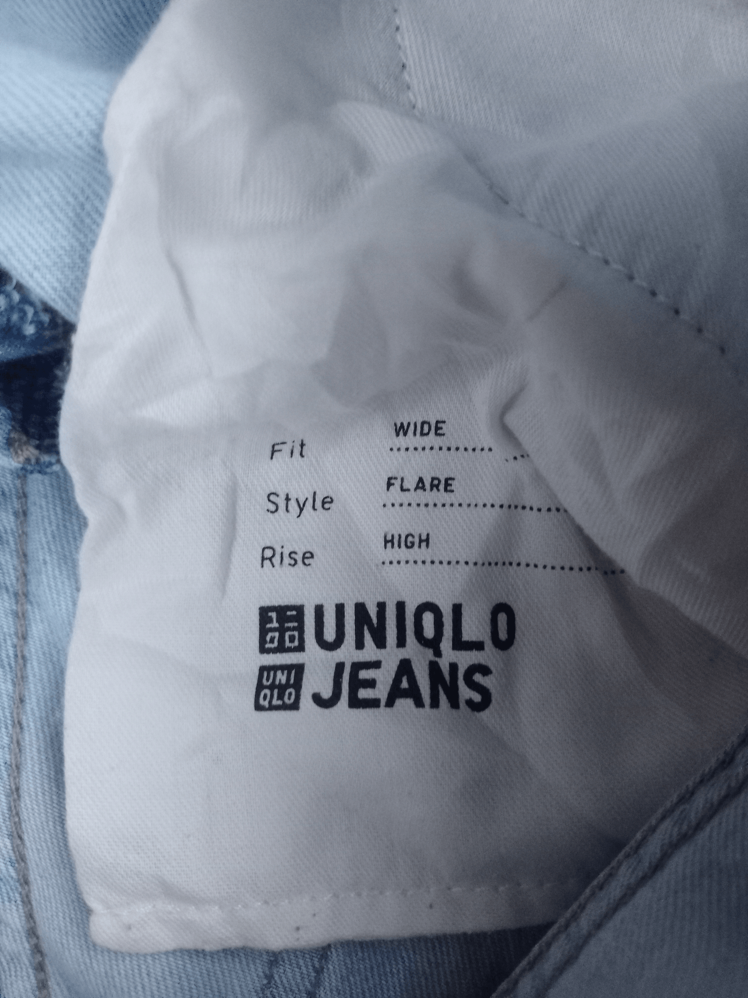 Japanese Brand × Uniqlo Vintage Japanese Uniqlo Wide Leg Baggy Flare Jeans 24x26 Size 24" / US 00 / IT 34 - 3 Thumbnail