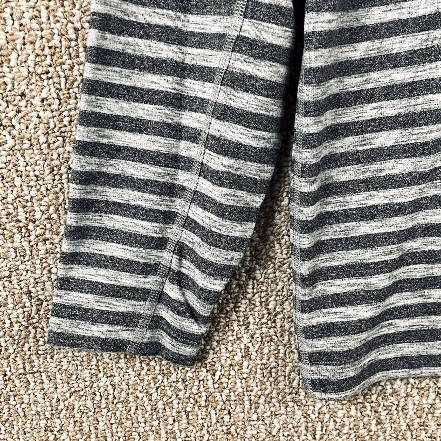 Vintage Dunning Golf Pullover Men's Large Gray Striped Casual Performance 1/4 Zip F516 Size US L / EU 52-54 / 3 - 4 Thumbnail