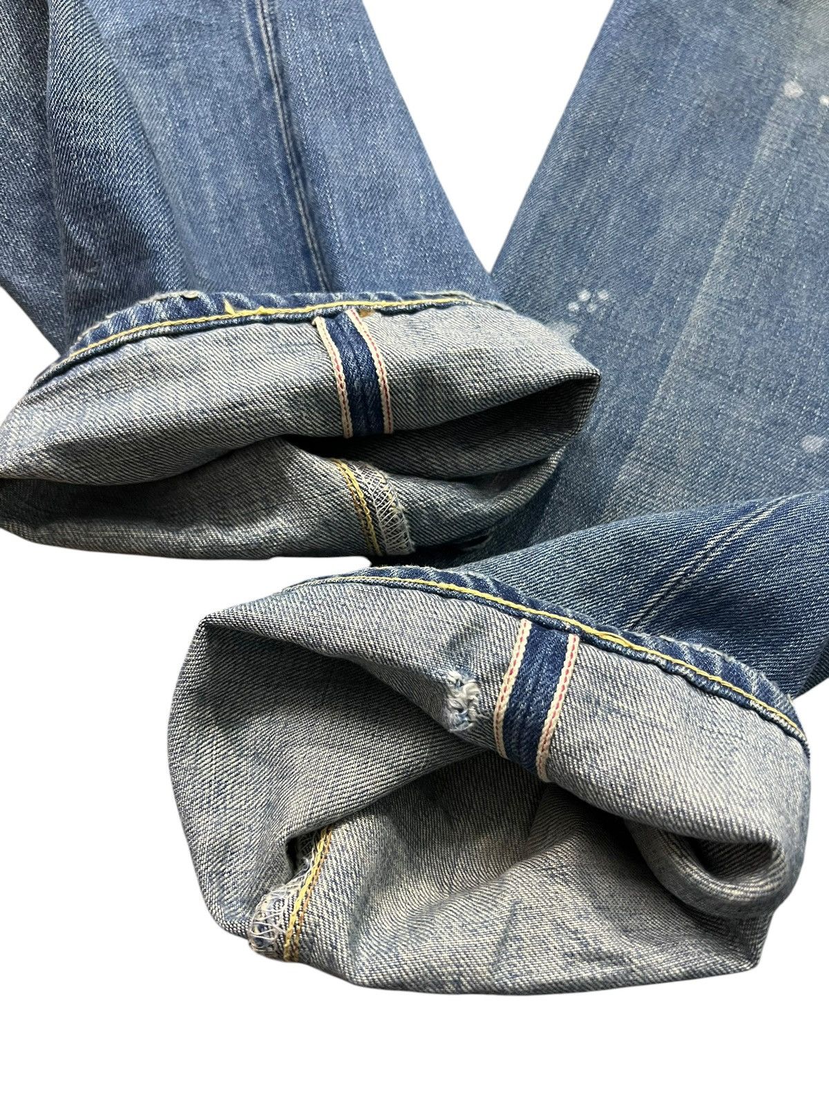 Levi's Vintage Levi’s 501 Big E Selvedge Distressed Mud Wash Jean Size US 30 / EU 46 - 12 Thumbnail