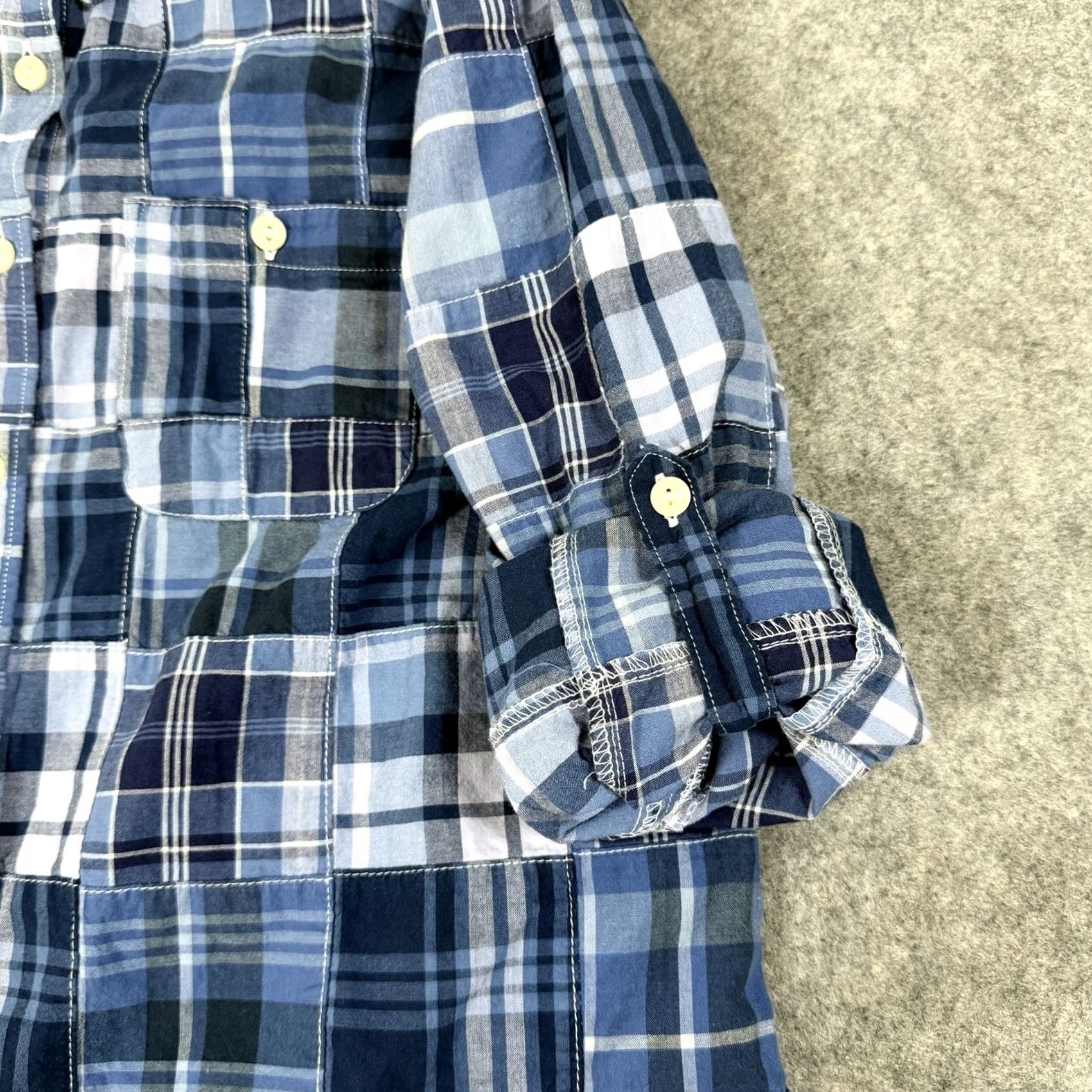 Vintage LL Bean Quilted Patches Button-Up Long Sleeve Shirt Blue Women's Size Medium Size M / US 6-8 / IT 42-44 - 5 Thumbnail