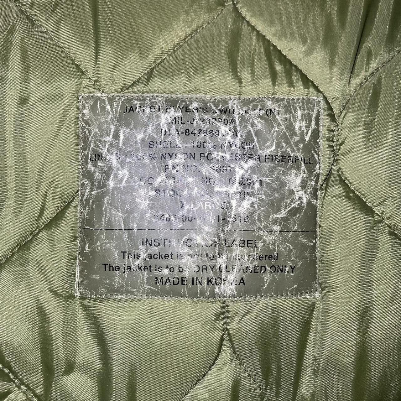Other Vintage Olive Green Military Flight Bomber Jacket Boxy Size US XL / EU 56 / 4 - 4 Thumbnail