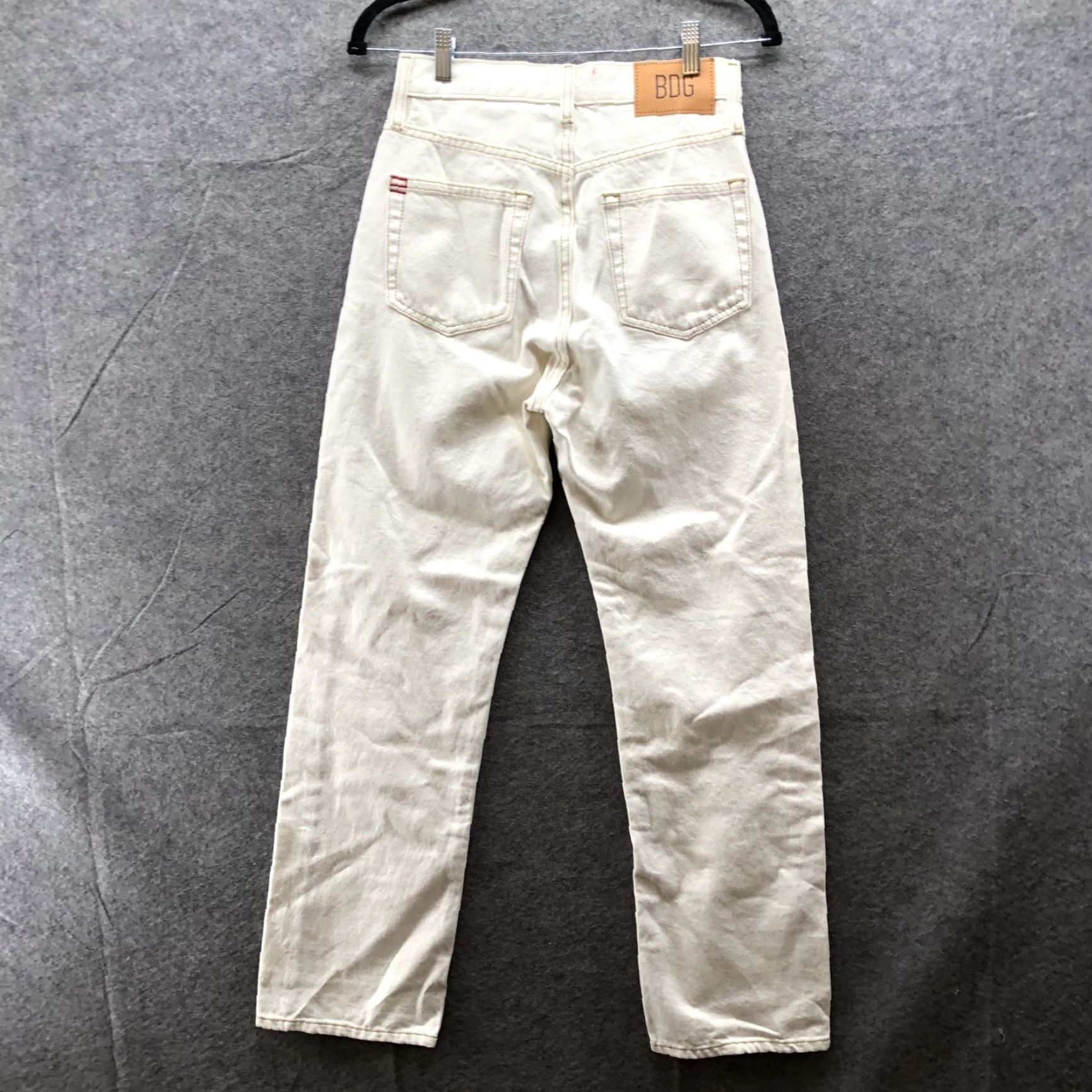 Urban Outfitters BDG Urban Outfitters Cowboy Jean 26 White Ivory High Rise Relaxed Womens Size 29" - 2 Thumbnail