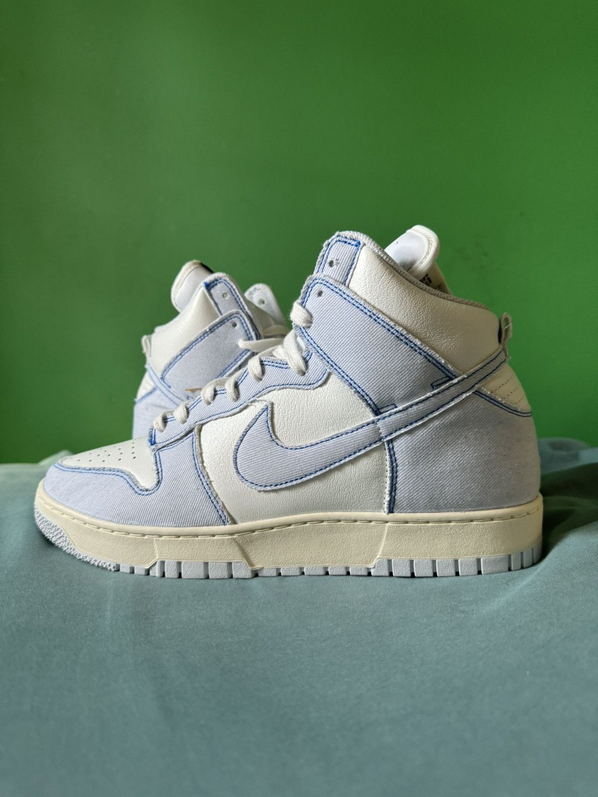 Nike Nike Dunk High 1985 Blue Denim 2022 Size US 11.5 / EU 44-45 - 1 Thumbnail