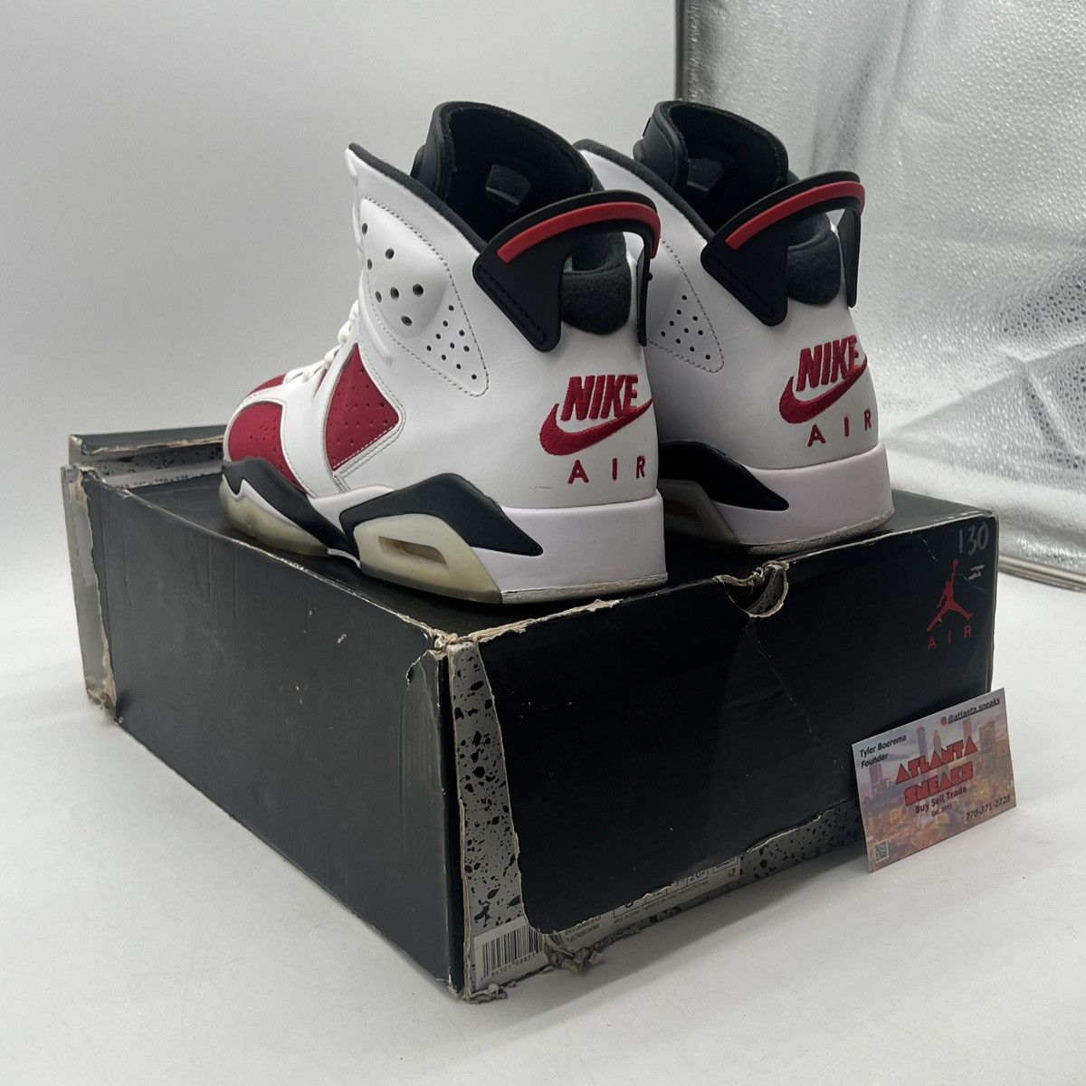 Jordan Brand Air Jordan 6 Carmine Size US 8.5 / EU 41-42 - 4 Thumbnail