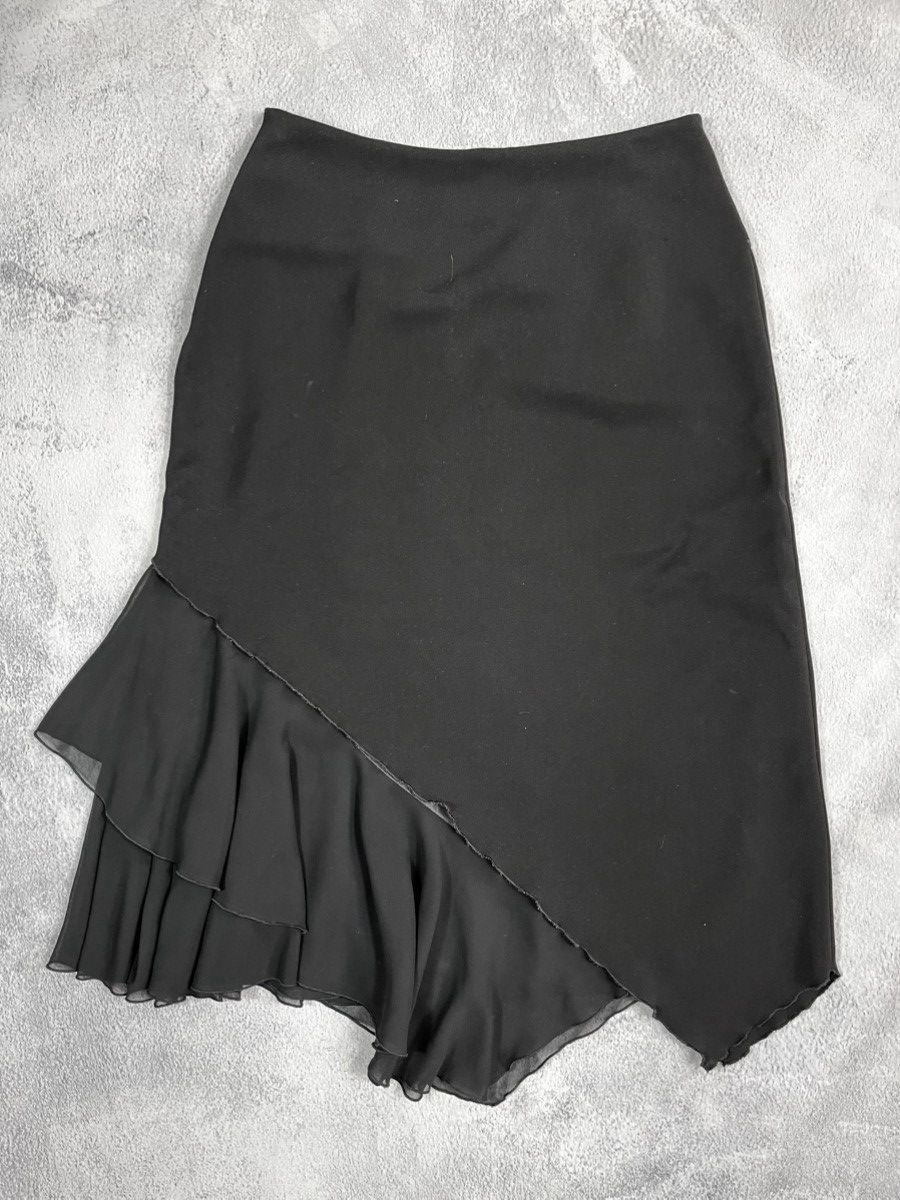 Vintage Vintage Y2K asymmetric flared opium retro style skirt 38 Size 27" / US 4 / IT 40 - 1 Thumbnail