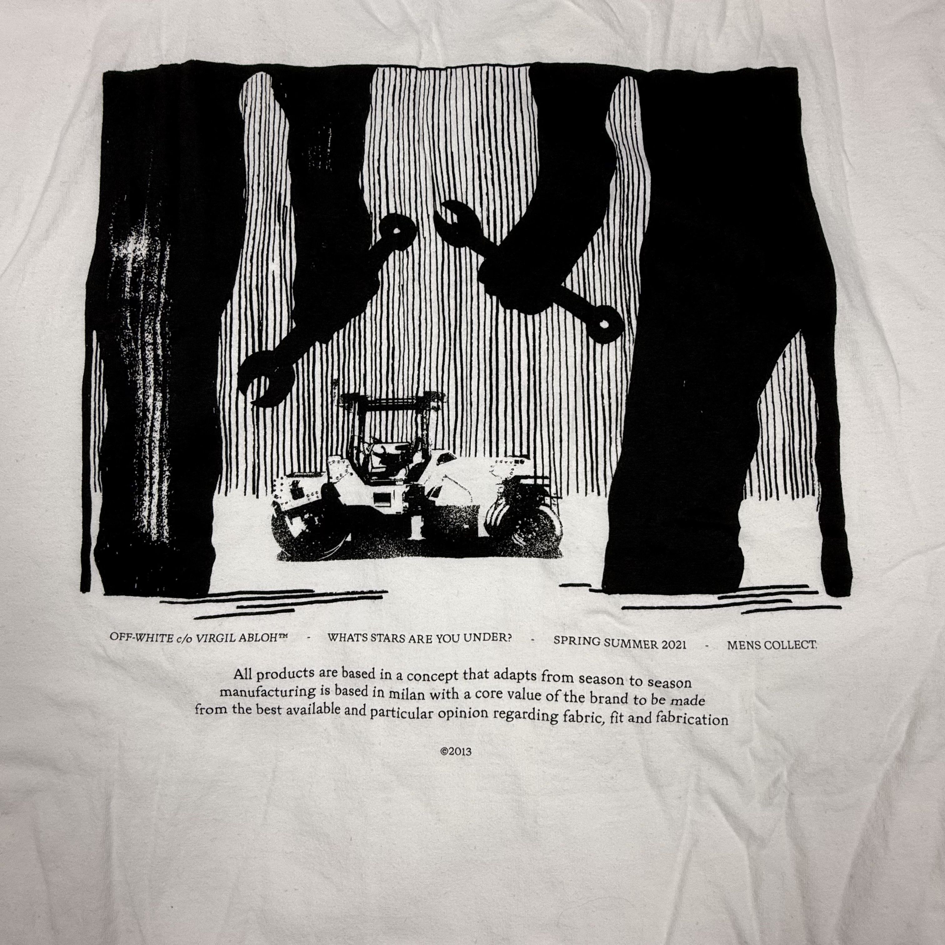 Off-White Off-White Mens Goblin Graphic T-Shirt White XL Size US XL / EU 56 / 4 - 11 Thumbnail