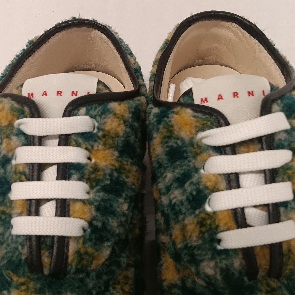 Marni Marni Tartan Check Wool Platform Lo-Top Sneakers - EU43/US10 Size US 10 / EU 43 - 10 Thumbnail