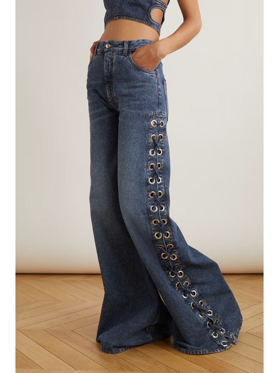 Chloe o1y0825 Denim Pant in Blue Size 27" / US 4 / IT 40 - 2 Thumbnail