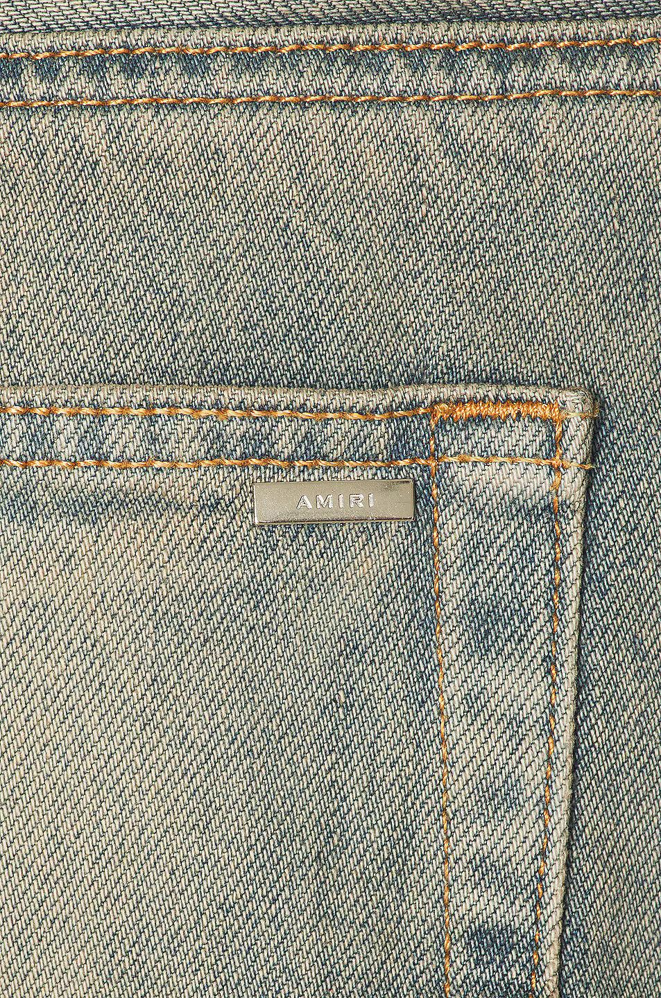 Amiri o1gr1nt0924 Leather Star Straight Jeans in Clay Indigo Size US 34 / EU 50 - 3 Thumbnail