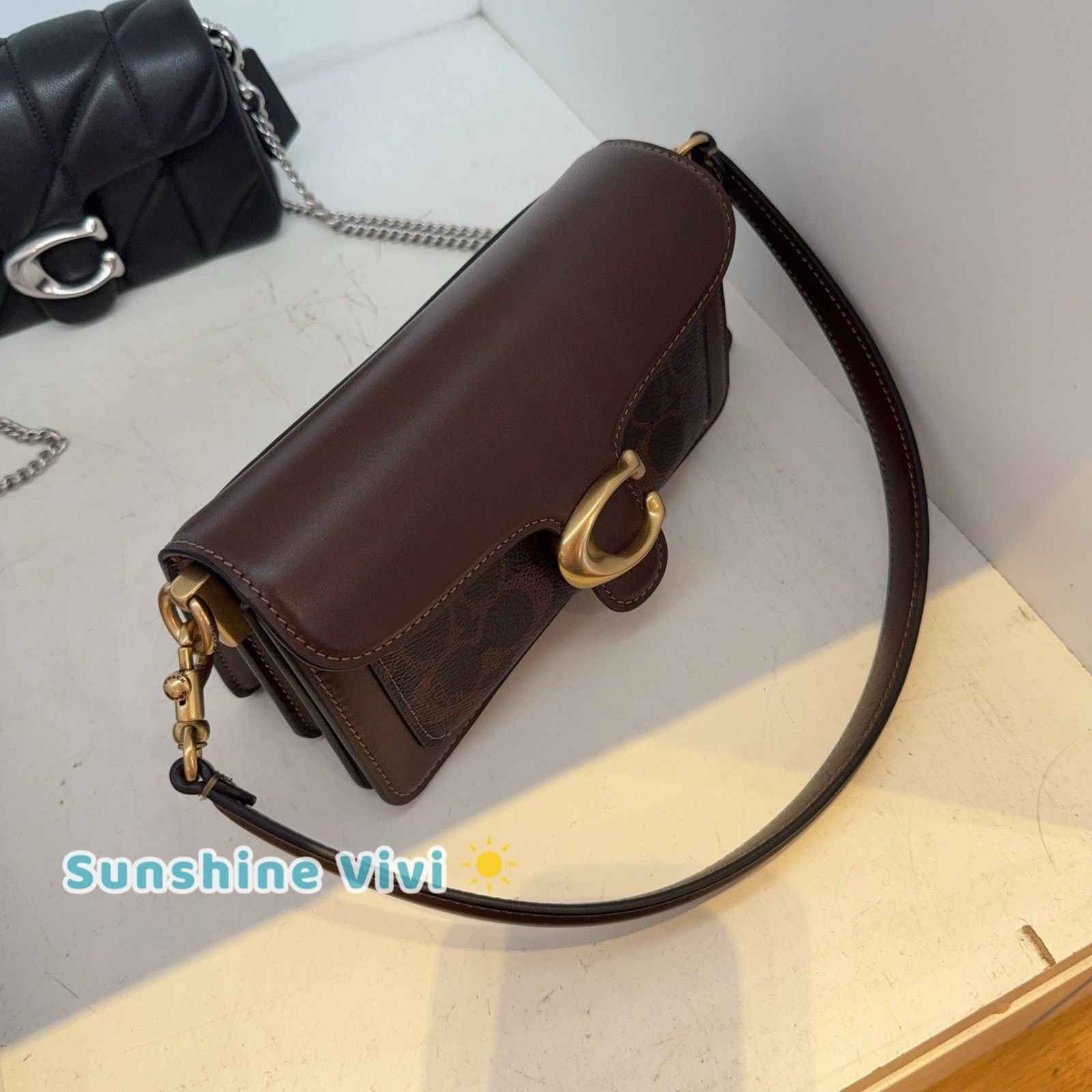 Coach NWT Coach Tabby Shoulder Bag 20 Canvas CY200 Brass/Maple Size ONE SIZE - 5 Thumbnail