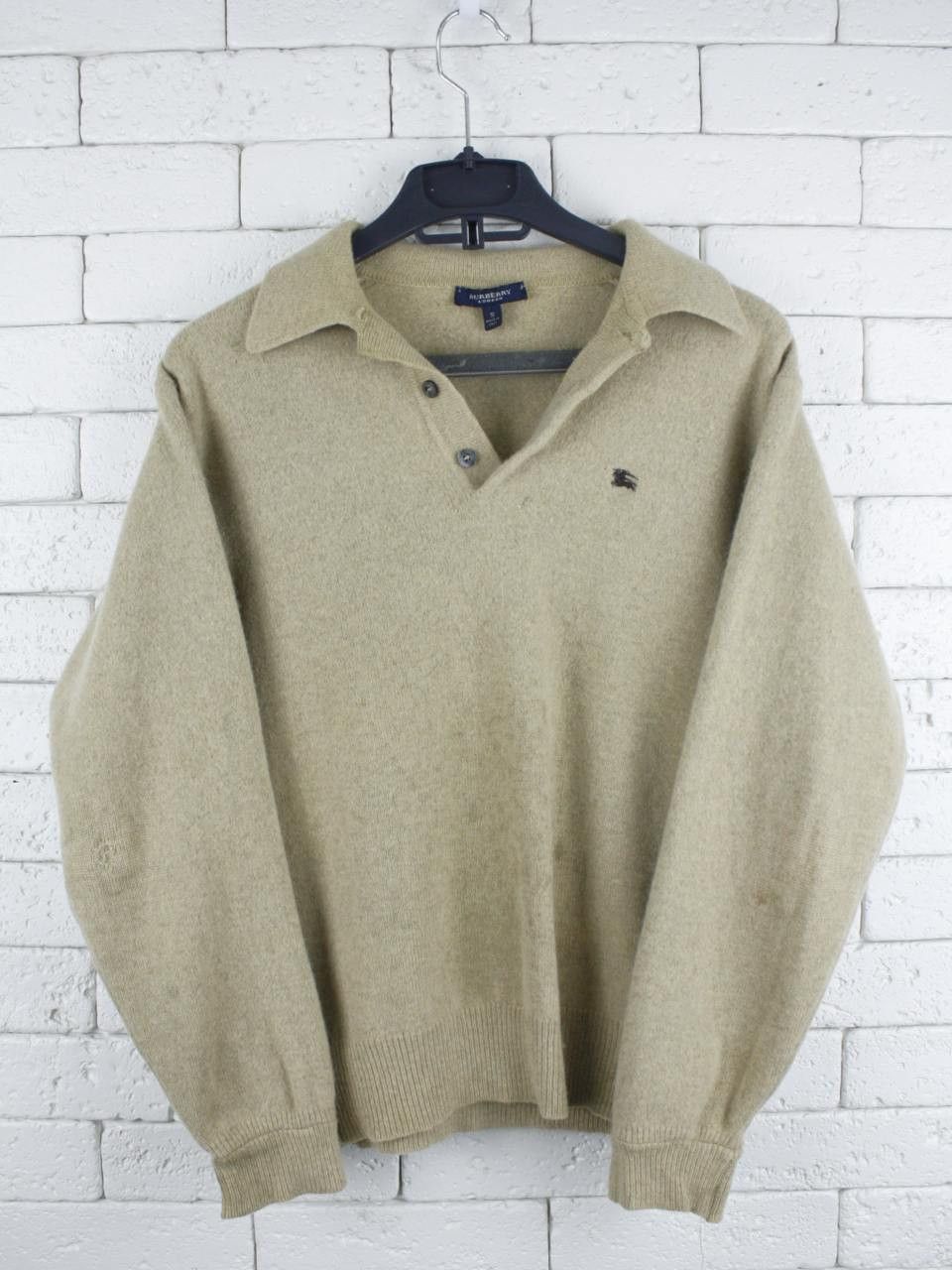 Burberry Burberry London Wool Polo Sweater Vintage Size S / US 4 / IT 40 - 1 Thumbnail