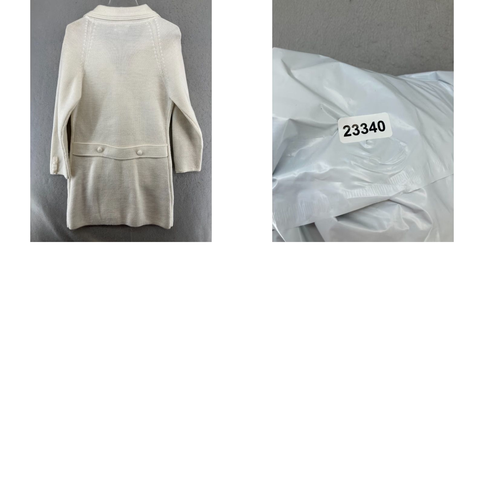Vintage VINTAGE Petronelli Cardigan Womens 38 White Pockets Duster 80s 70s Classic Knit Cardigan Womens Size XS / US 0-2 / IT 36-38 - 8 Thumbnail