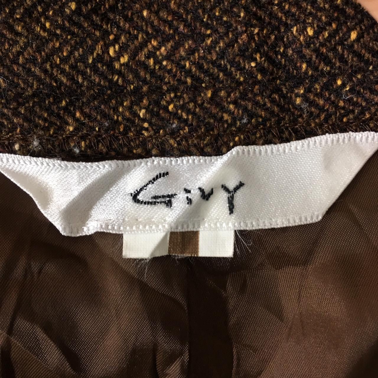Vintage Vtg 90’ GIVY ITALY DESIGNER Minimalist Brown Wool Pant Size 30" / US 8 / IT 44 - 3 Thumbnail