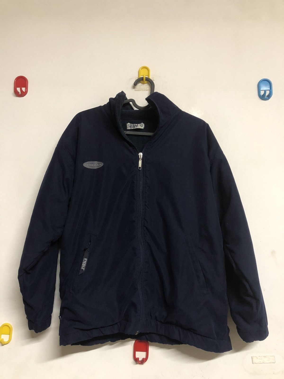 image of Oneill x Vintage O’Neills Vintage Fleece Anorak Jacket Y2K in Navy, Men's (Size XS)