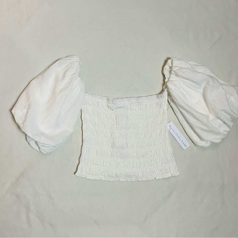 Young Fabulous & Broke NWT New Young Fabulous & Broke Off Shoulder White Yacht Top Size S / US 4 / IT 40 - 6 Thumbnail