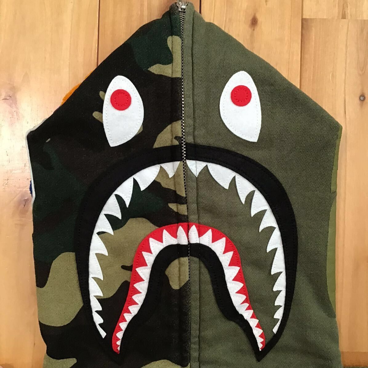 Bape × Nigo BAPE camo Shark full zip hoodie a bathing ape NIGO Size US M / EU 48-50 / 2 - 3 Thumbnail