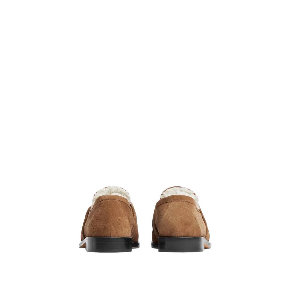 BOTTEGA VENETA Astaire $1200 Caramel/Popcorn Suede Loafers N