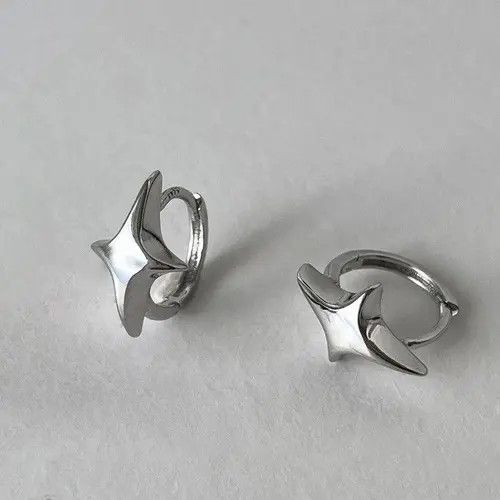 Other Star Geometric Hoop Earring Size ONE SIZE - 2 Thumbnail