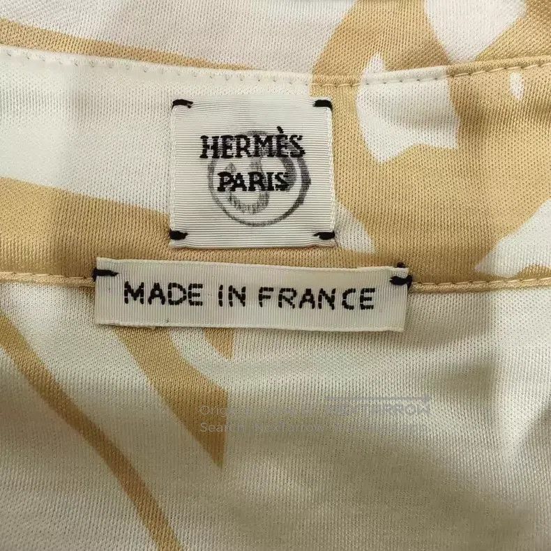 Hermes Hermes Beige Pig Nose Silk Shirt Size XXS / US 00 / IT 34 - 3 Thumbnail