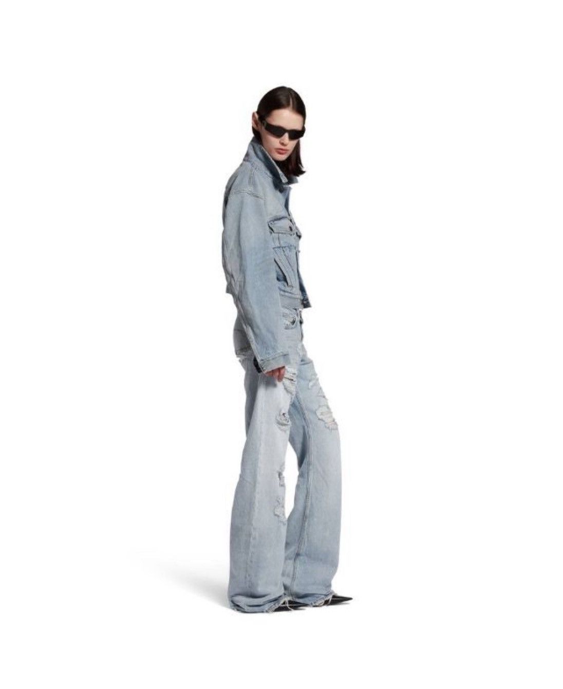 Balenciaga Fitted Low Waist Denim Pants Jeans Size 27" / US 4 / IT 40 - 2 Thumbnail