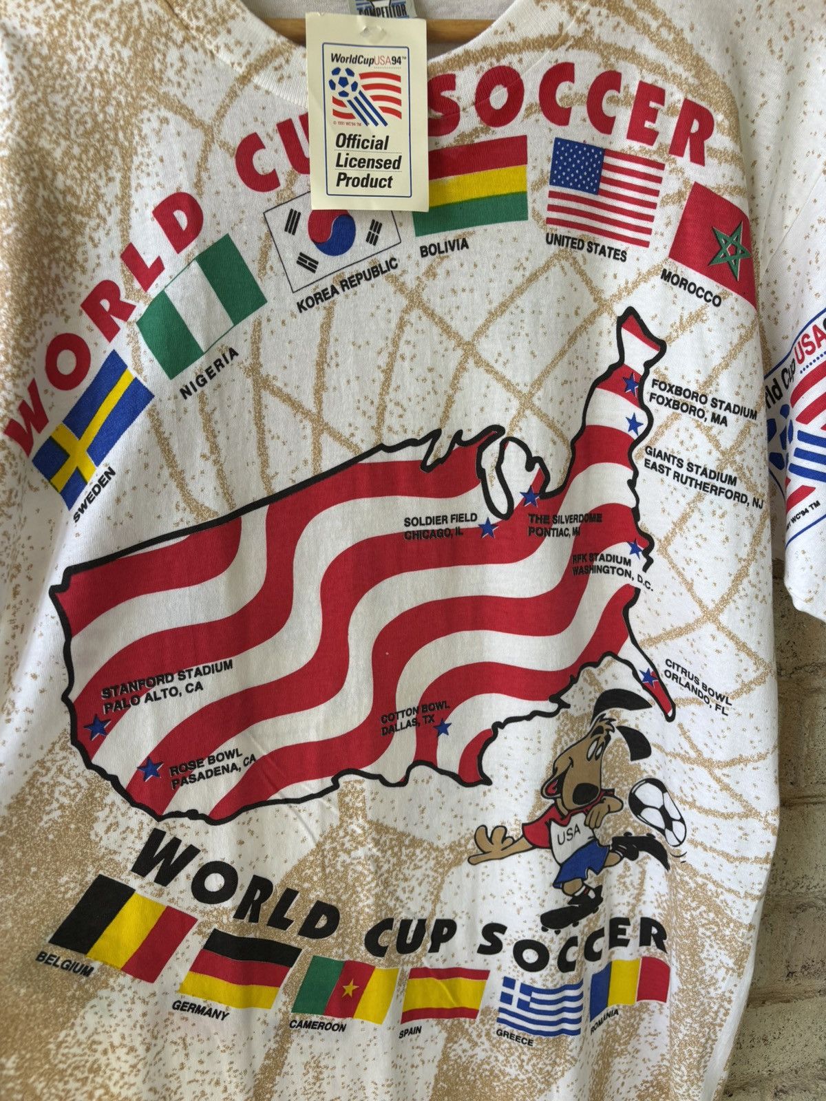 Vintage Vintage 1994 World Cup USA Aop Shirt Size US L / EU 52-54 / 3 - 4 Thumbnail