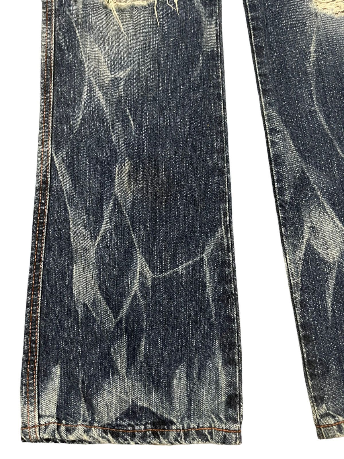Edwin Vintage Edwin 503 Blue Wash Style Distressed Loose Jeans Size US 30 / EU 46 - 5 Thumbnail