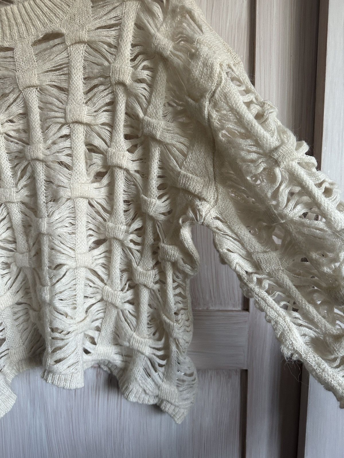 Ground Y × Yohji Yamamoto Ground Y Yohji Yamamoto knit sweater destroyed Size US M / EU 48-50 / 2 - 6 Thumbnail
