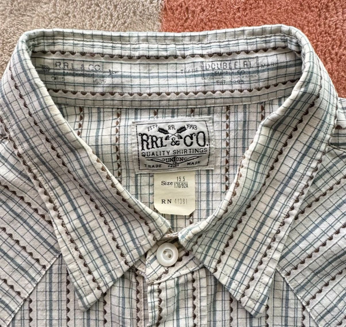 RRL Ralph Lauren RRL Ralph Lauren Double RL Pinstripe Shirt K22 Size US M / EU 48-50 / 2 - 3 Thumbnail