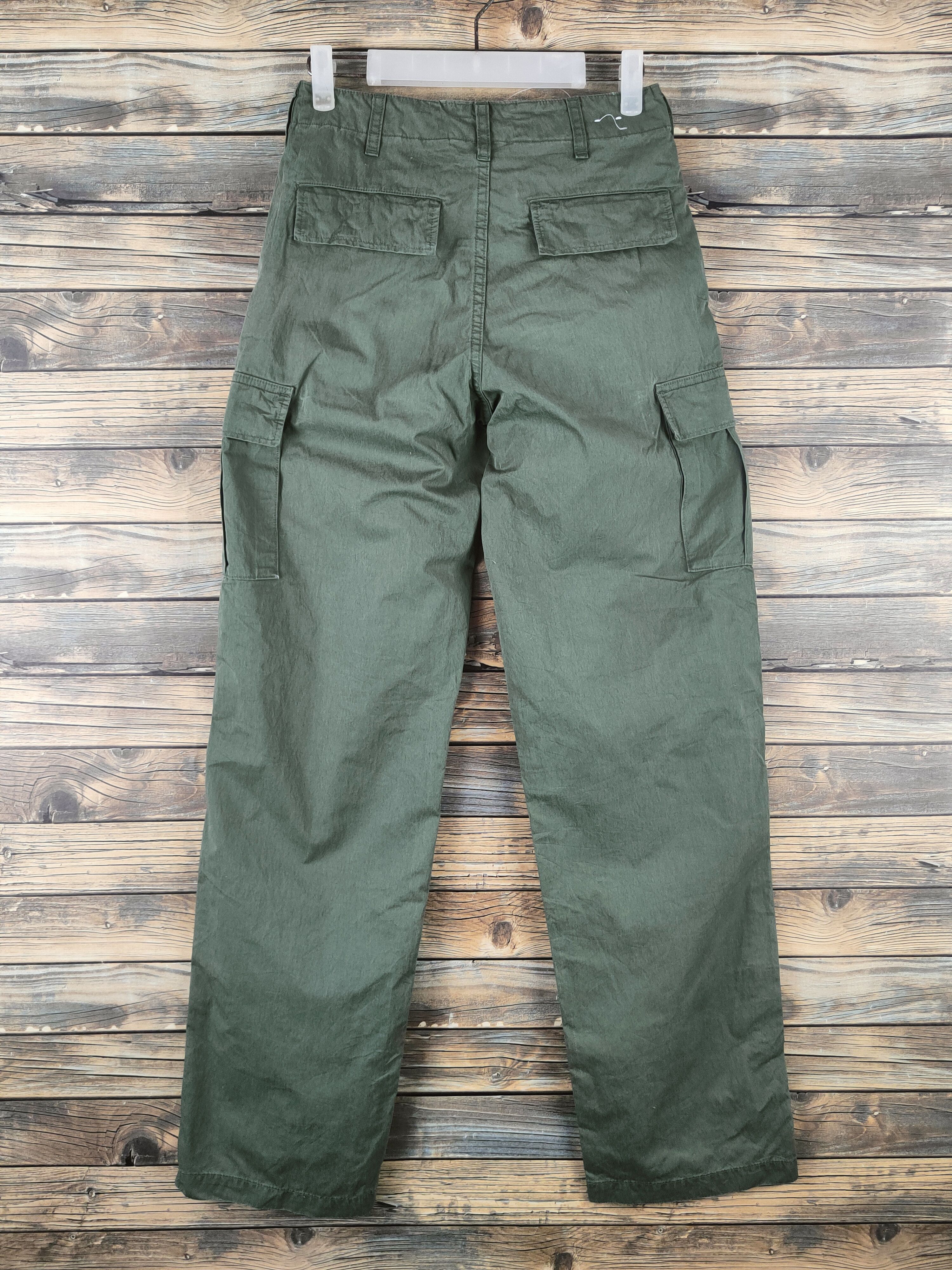 Japanese Brand Uniqlo Green Multipocket Cargo Pants #S2848 Size US 26 / EU 42 - 7 Thumbnail