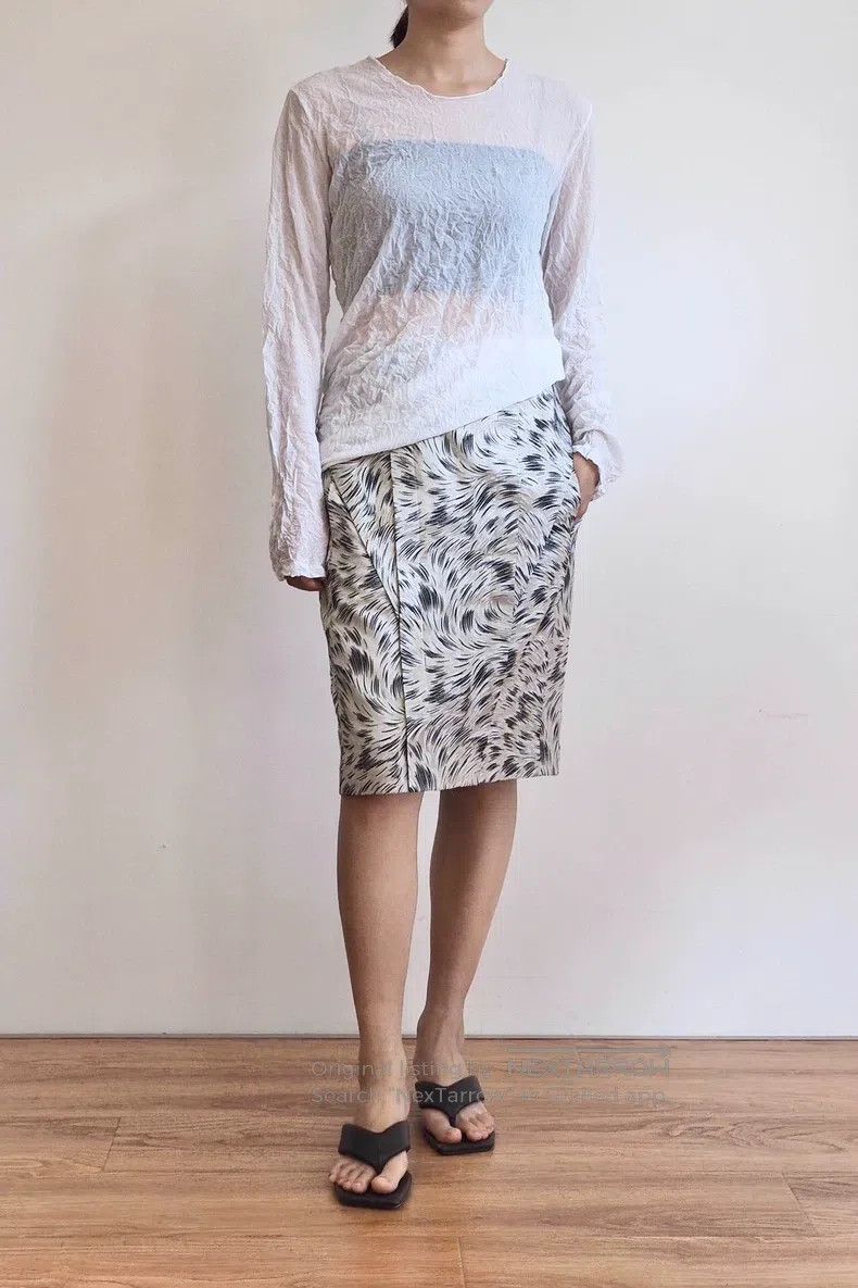 Kenzo Kenzo Artistic Line Silk Blended Vintage Half Skirt Size 25" / US 0 / IT 36 - 7 Thumbnail