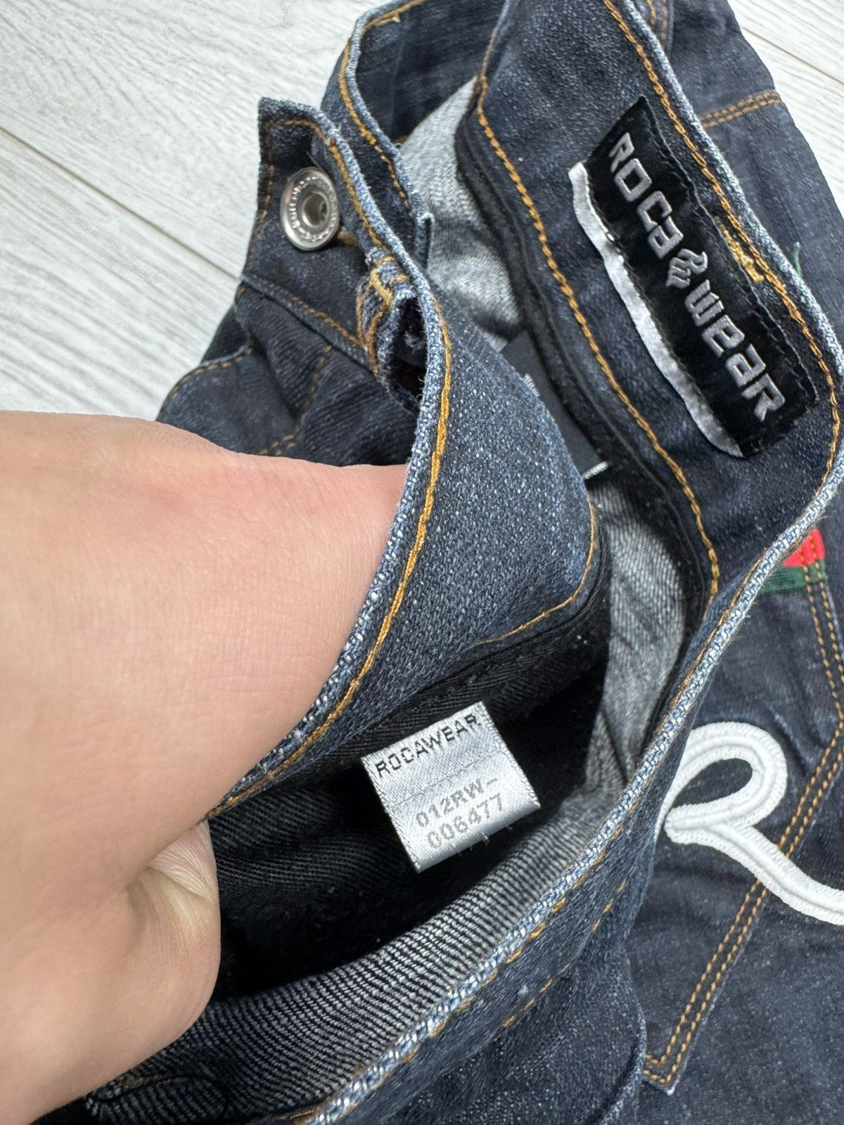 Fubu × Rocawear Vintage Rocawear Rap Jeans Shorts Size US 36 / EU 52 - 7 Thumbnail