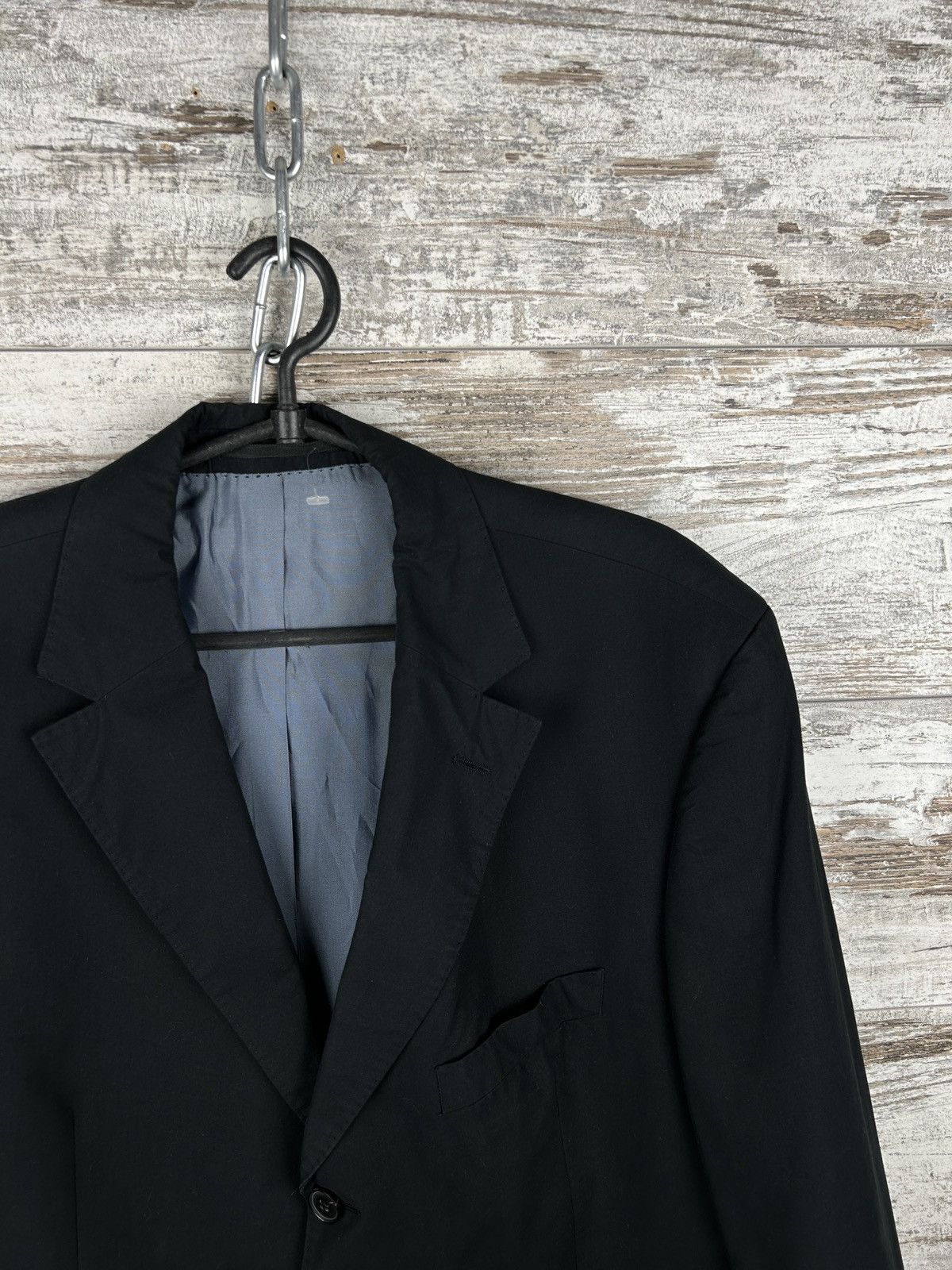 Hugo Boss Mens Vintage Hugo Boss blazer size XL black jacket rare Size 46S - 3 Thumbnail
