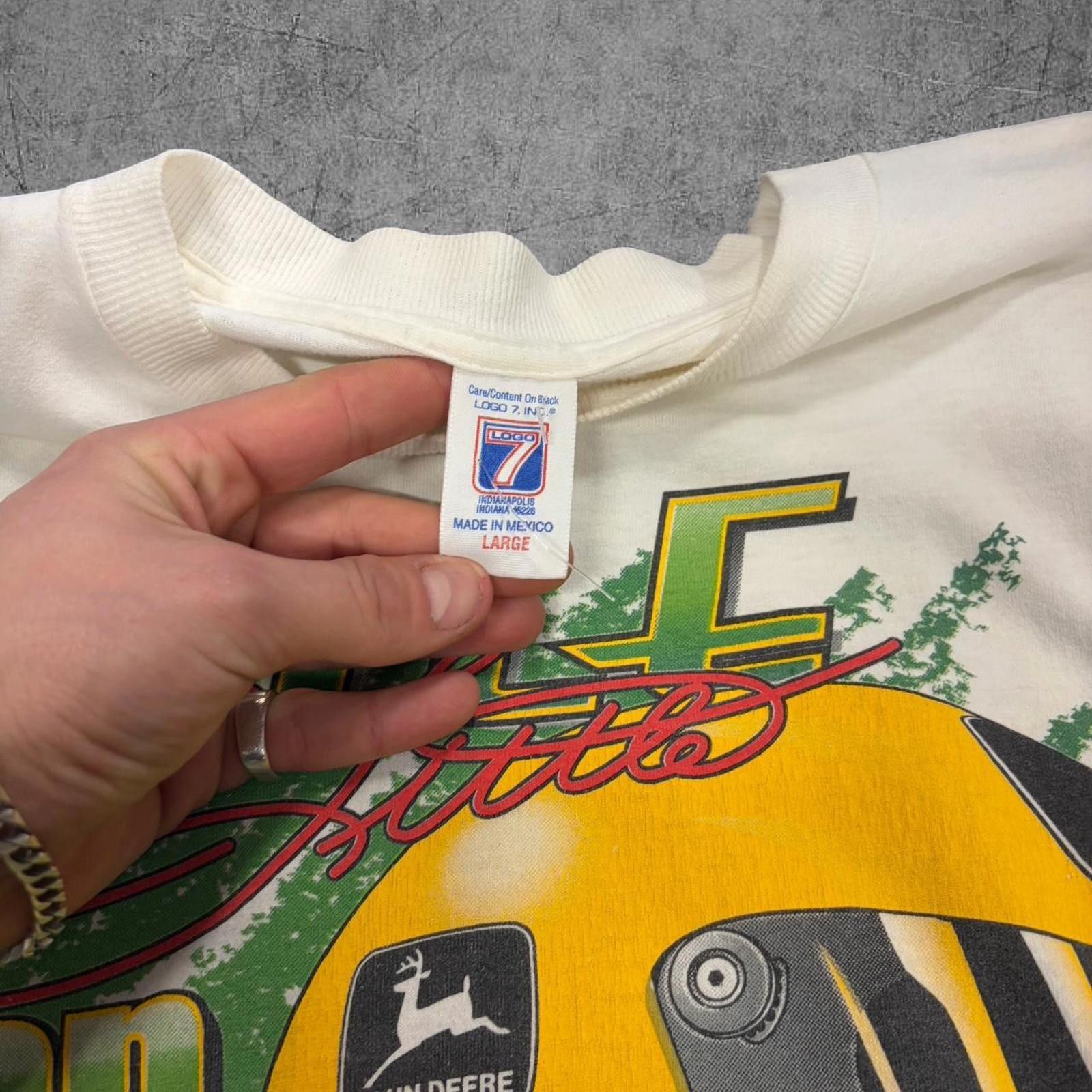 NASCAR 1998 Chad Little Nascar John Deer Tee Size US L / EU 52-54 / 3 - 3 Thumbnail