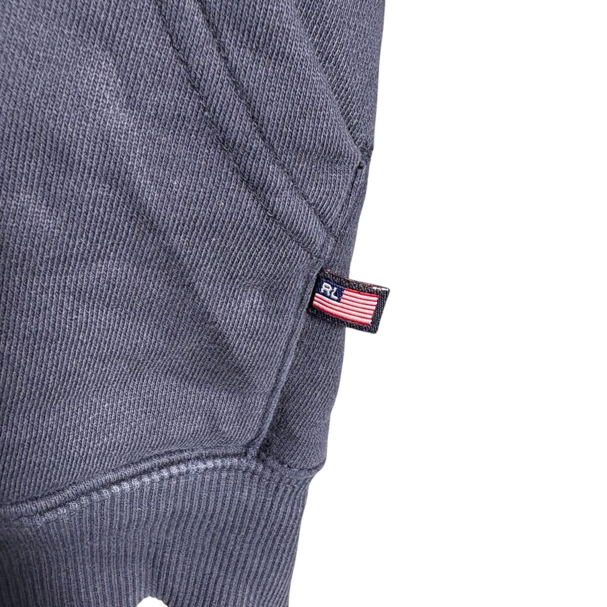 Polo Ralph Lauren Vintage 90s Polo Ralph Lauren Jeans Navy Distressed Hoodie Size US L / EU 52-54 / 3 - 4 Thumbnail