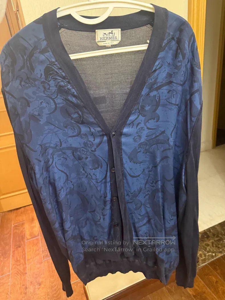 Hermes Hermes Silk cardigan Size US XXL / EU 58 / 5 - 2 Thumbnail