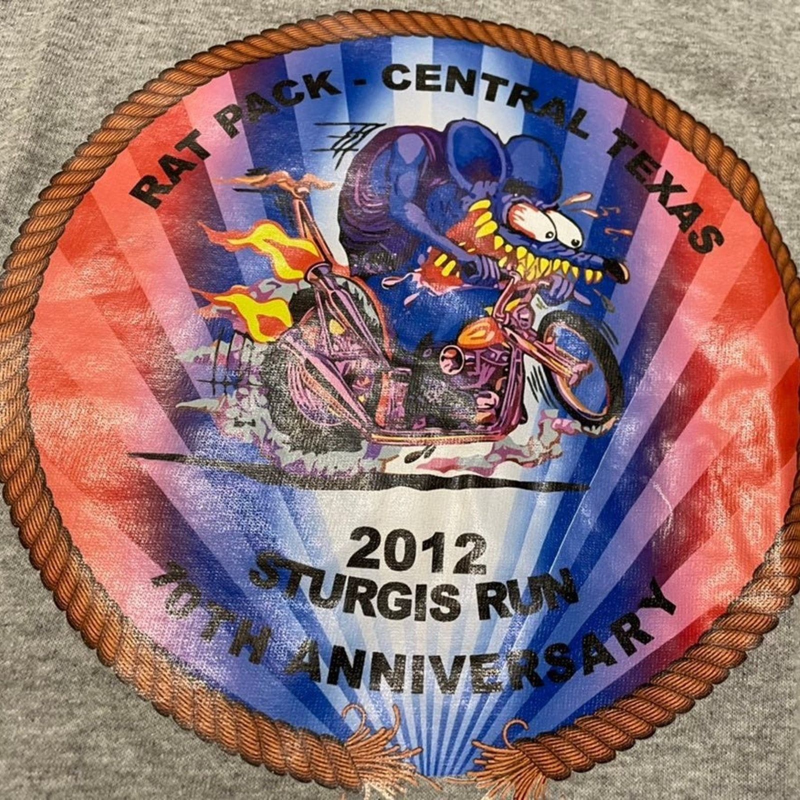 Anvil 2012 Sturgis Run 10th Anniversary T-Shirt XL Size US XL / EU 56 / 4 - 1 Thumbnail