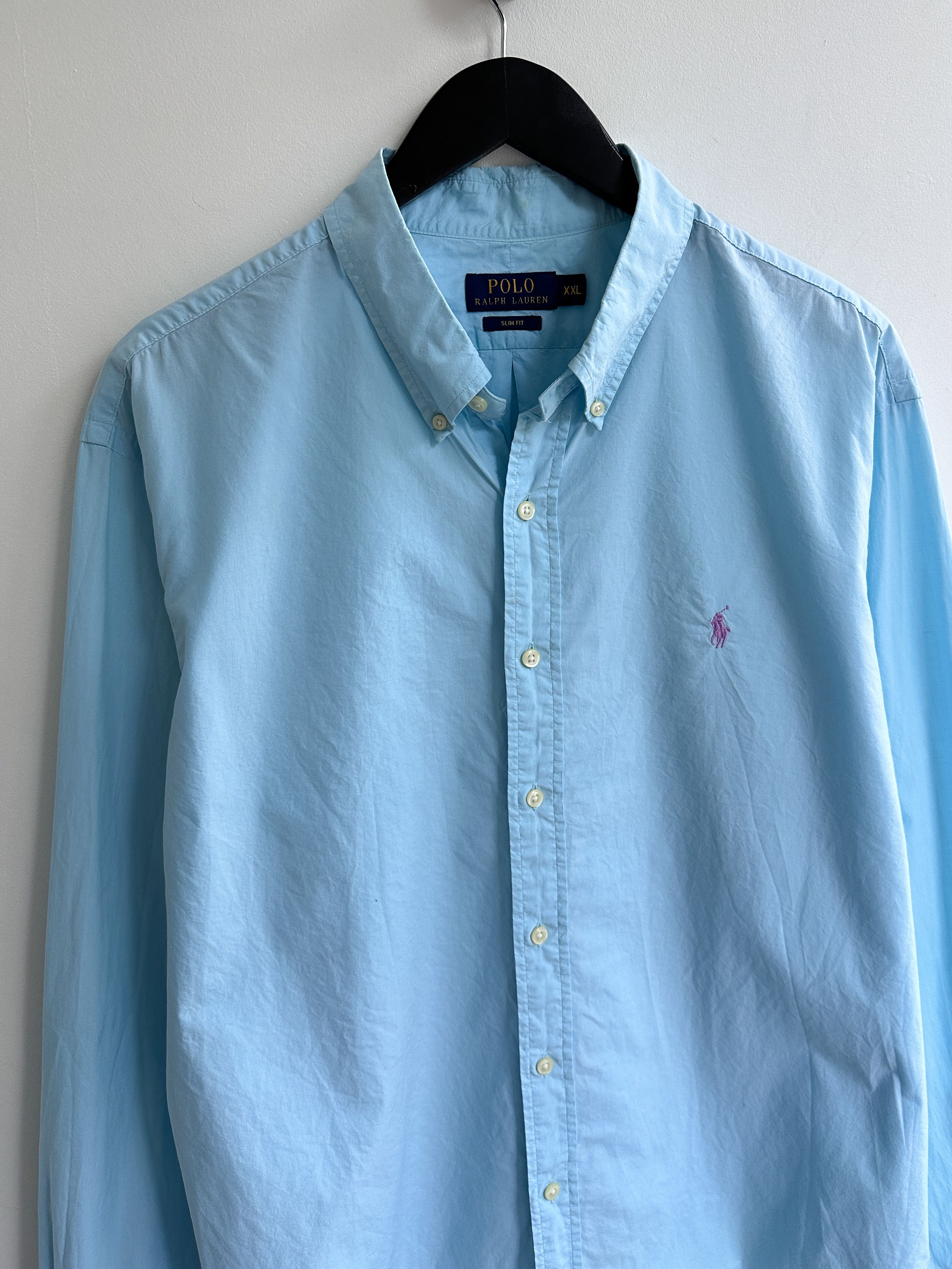 Polo Ralph Lauren Polo Ralph Lauren Blue Office Shirt Size US XXL / EU 58 / 5 - 2 Thumbnail