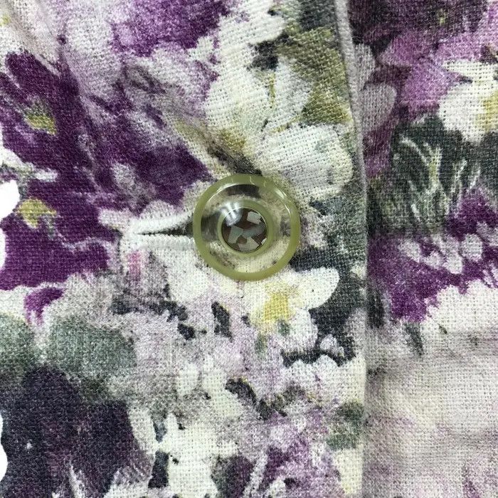 Vintage Vtg PARIS DESIGNER ART Painting Floral Flower Blazer Size M / US 6-8 / IT 42-44 - 3 Thumbnail