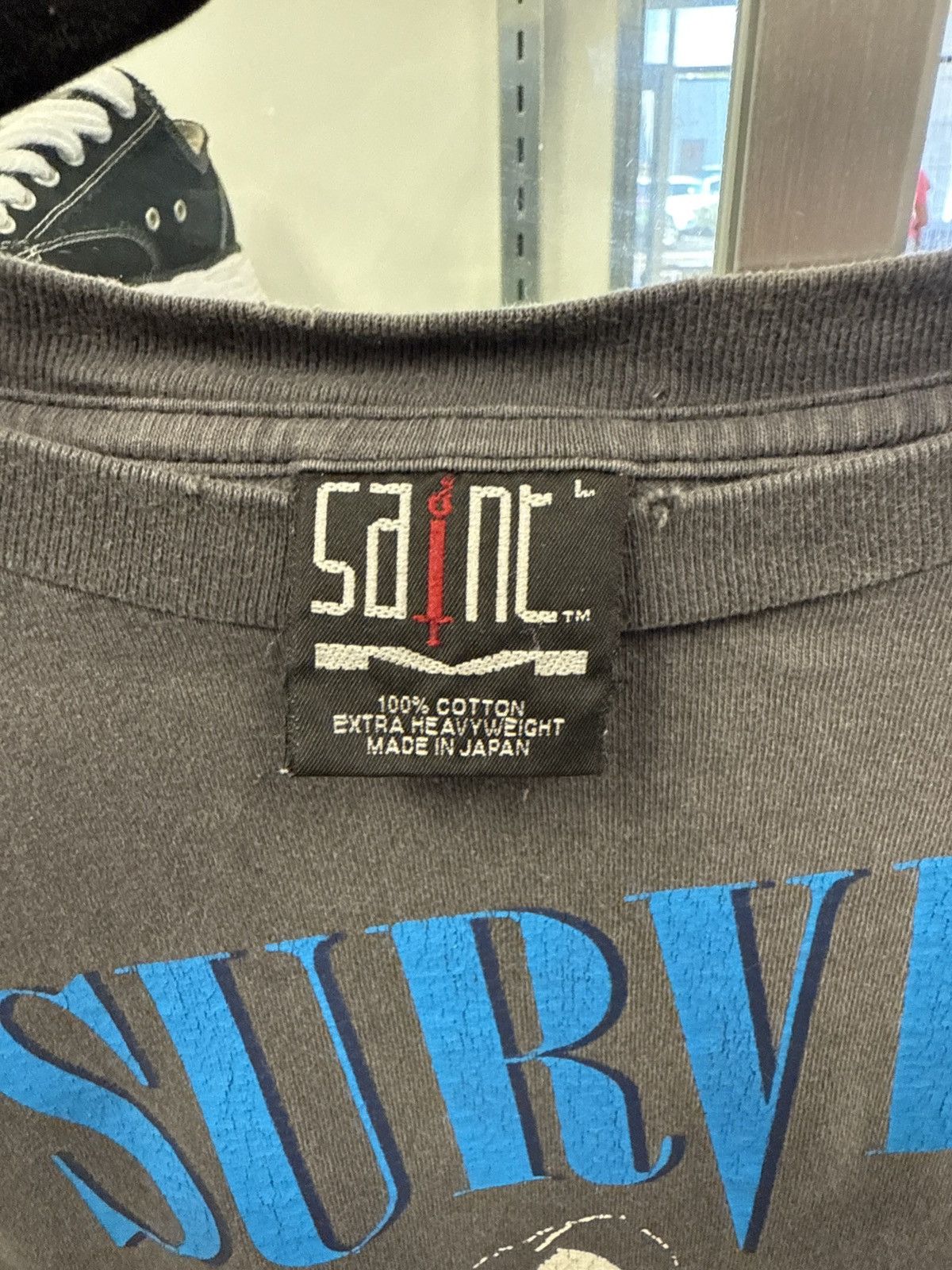 Saint Michael SURVIVE PRINT LONG SLEEVE T-SHIRT Size US L / EU 52-54 / 3 - 6 Thumbnail