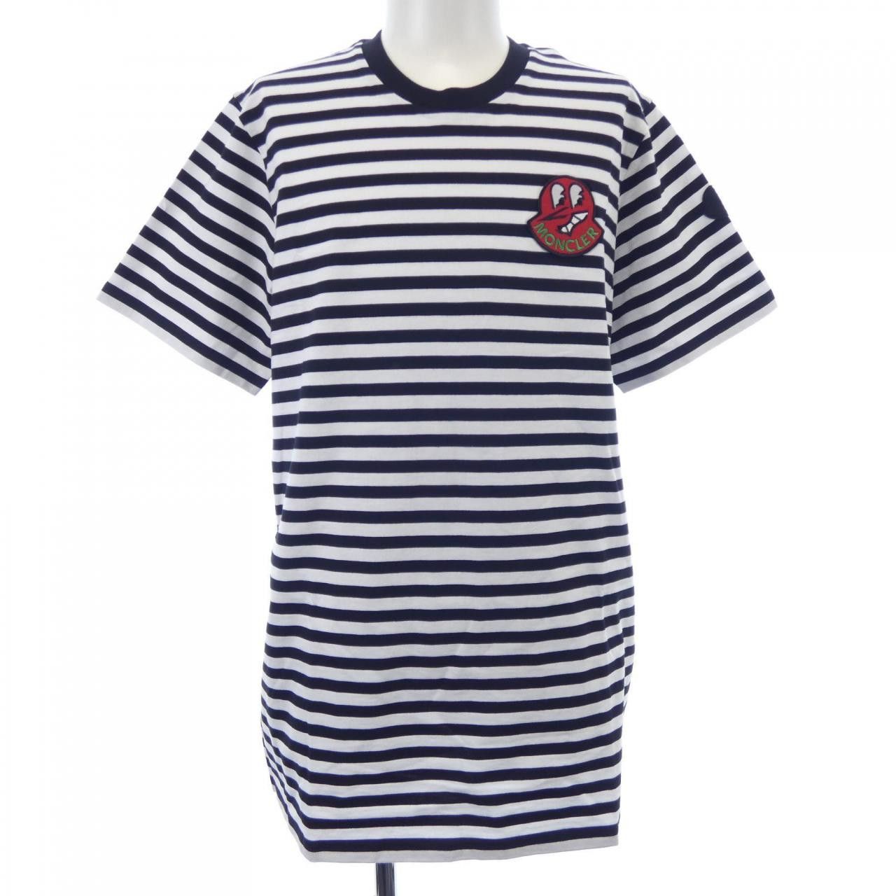 Moncler Moncler Moncler Stripe Cotton T Shirt Textile T-Shirts I10918C00037 DUTY FREE for USA Size ONE SIZE - 1 Thumbnail