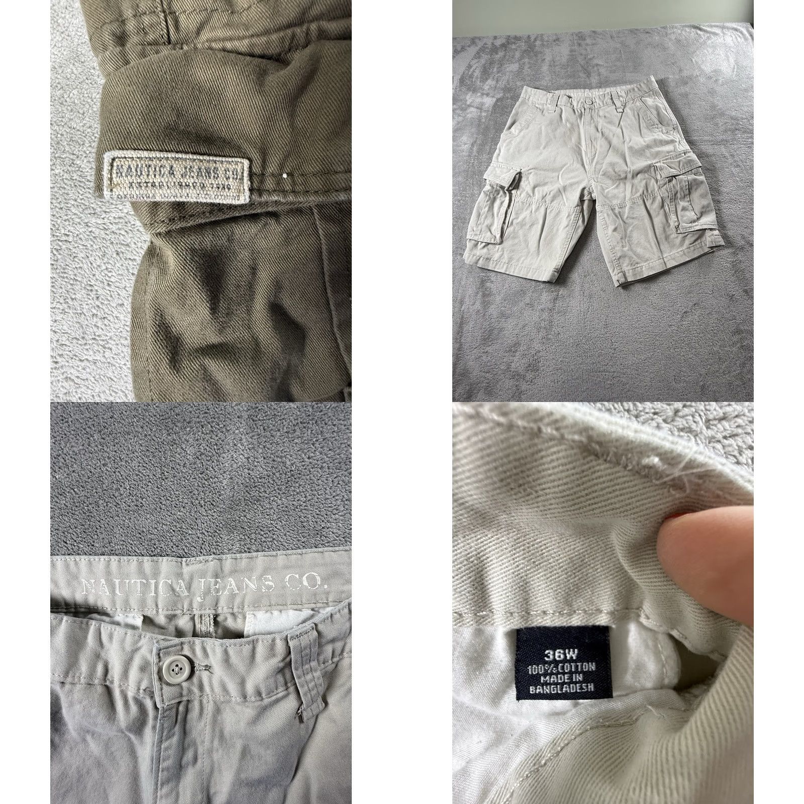 Nautica Nautica Cargo Shorts Men 36 Olive Green Light Khaki Beach Fish Camp Size US 36 / EU 52 - 8 Thumbnail