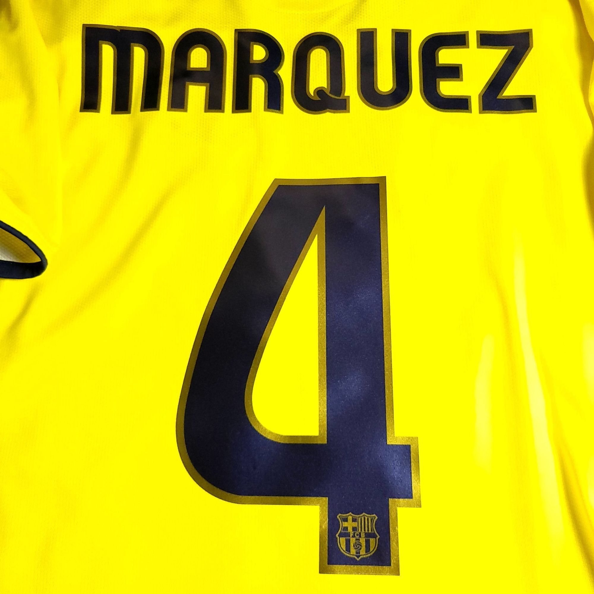 Nike Marquez Barcelona TREBLE SEASON 2008 2009 Away Soccer Jersey Size US M / EU 48-50 / 2 - 4 Thumbnail