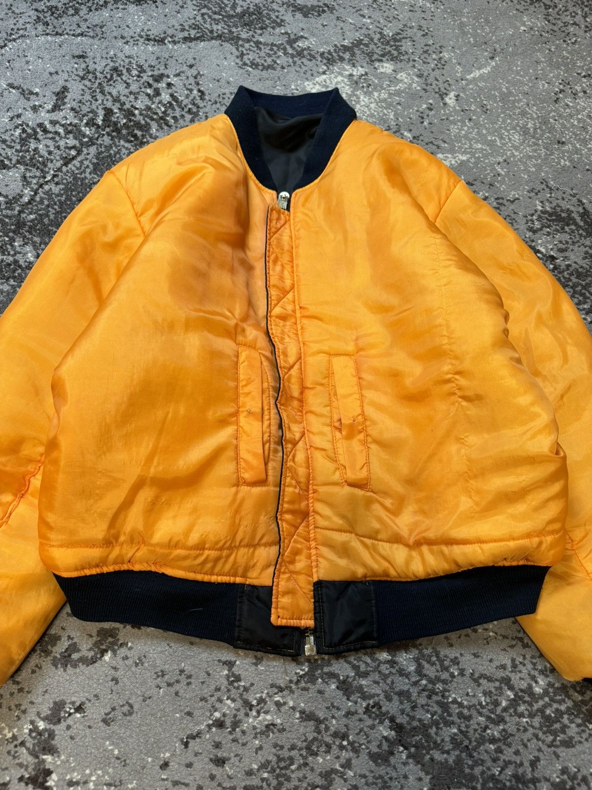 Vintage Vintage Y2K Military MA-1 Distressed Balenciaga Style Bomber Size US L / EU 52-54 / 3 - 15 Thumbnail